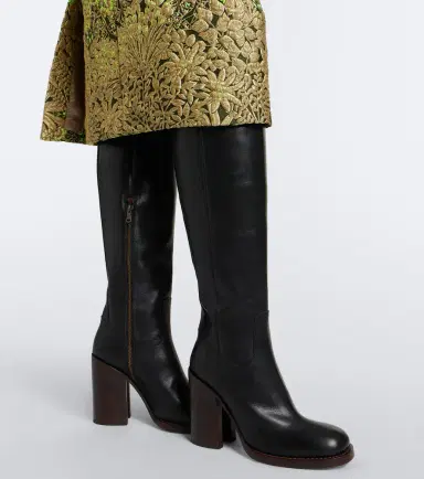 Dries Van Noten Leather over-the-knee boots | Thumbnail 5 Dries Van Noten Leather over-the-knee boots | Thumbnail 5