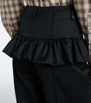Ganni Ruffled straight pants | Thumbnail 2 Ganni Ruffled straight pants | Thumbnail 2