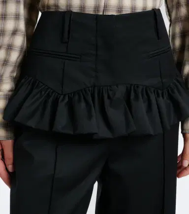 Ganni Ruffled straight pants | Thumbnail 4 Ganni Ruffled straight pants | Thumbnail 4