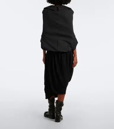Junya Watanabe Asymmetric draped wool midi skirt | Thumbnail 6 Junya Watanabe Asymmetric draped wool midi skirt | Thumbnail 6