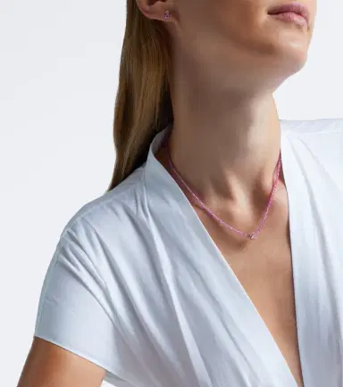 Suzanne Kalan Infinite 18kt rose gold beaded necklace with spinels and diamonds | Thumbnail 4 Suzanne Kalan Infinite 18kt rose gold beaded necklace with spinels and diamonds | Thumbnail 4