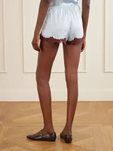 DÔEN Iona Lace-trimmed Silk Shorts | Thumbnail 4 DÔEN Iona Lace-trimmed Silk Shorts | Thumbnail 4