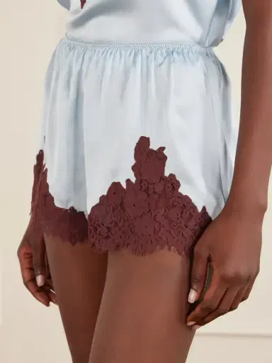 DÔEN Iona Lace-trimmed Silk Shorts | Thumbnail 5 DÔEN Iona Lace-trimmed Silk Shorts | Thumbnail 5