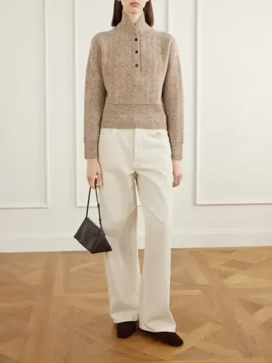Co Cropped Wool And Cashmere-blend Turtleneck Sweater | Thumbnail 2 Co Cropped Wool And Cashmere-blend Turtleneck Sweater | Thumbnail 2