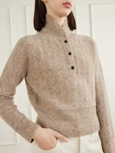 Co Cropped Wool And Cashmere-blend Turtleneck Sweater | Thumbnail 4 Co Cropped Wool And Cashmere-blend Turtleneck Sweater | Thumbnail 4