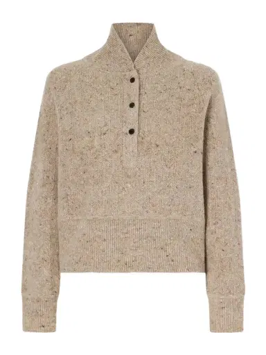 Co Cropped Wool And Cashmere-blend Turtleneck Sweater | Thumbnail 1 Co Cropped Wool And Cashmere-blend Turtleneck Sweater | Thumbnail 1