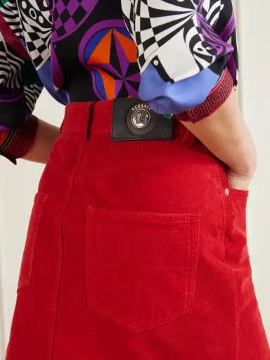Versace Cotton-velvet Mini Skirt | Thumbnail 5 Versace Cotton-velvet Mini Skirt | Thumbnail 5