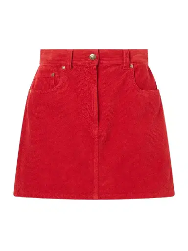 Versace Cotton-velvet Mini Skirt | Thumbnail 1 Versace Cotton-velvet Mini Skirt | Thumbnail 1