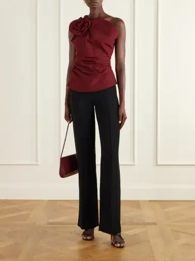 Magda Butrym Floral-appliquéd Cotton And Silk-blend Cami | Thumbnail 2 Magda Butrym Floral-appliquéd Cotton And Silk-blend Cami | Thumbnail 2