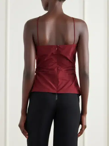 Magda Butrym Floral-appliquéd Cotton And Silk-blend Cami | Thumbnail 3 Magda Butrym Floral-appliquéd Cotton And Silk-blend Cami | Thumbnail 3