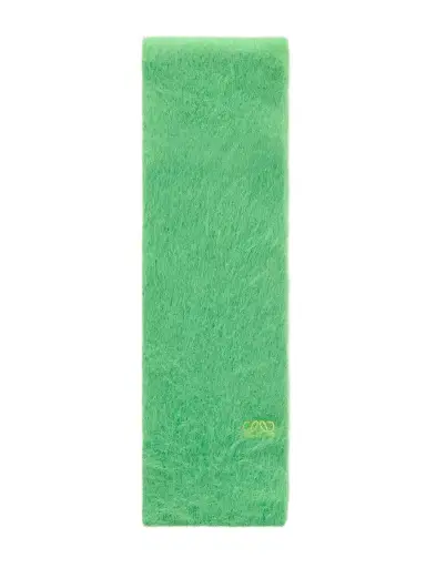 Loewe Logo-embroidered Brushed Alpaca-blend Scarf | Thumbnail 1 Loewe Logo-embroidered Brushed Alpaca-blend Scarf | Thumbnail 1