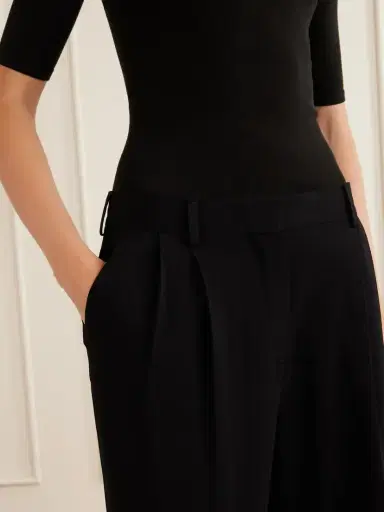TOTEME Pleated Crepe Wide-leg Pants | Thumbnail 5 TOTEME Pleated Crepe Wide-leg Pants | Thumbnail 5