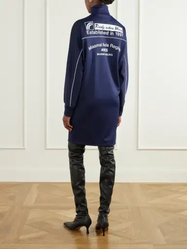 MM6 MAISON MARGIELA Embroidered Jersey Mini Dress | Thumbnail 3 MM6 MAISON MARGIELA Embroidered Jersey Mini Dress | Thumbnail 3
