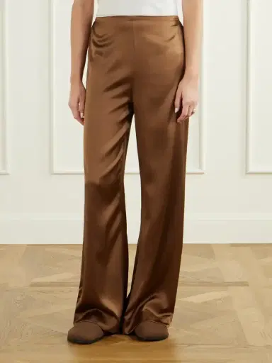 Staud Stroll Silk-blend Wide-leg Pants | Thumbnail 3 Staud Stroll Silk-blend Wide-leg Pants | Thumbnail 3