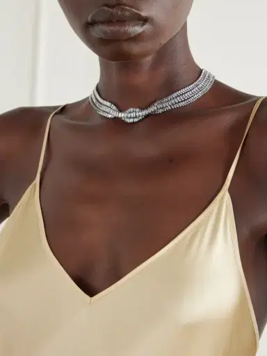 Isabel Marant Cara Crystal-embellished Silver-tone Necklace | Thumbnail 2 Isabel Marant Cara Crystal-embellished Silver-tone Necklace | Thumbnail 2