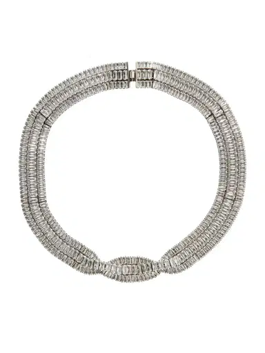 Isabel Marant Cara Crystal-embellished Silver-tone Necklace | Thumbnail 1 Isabel Marant Cara Crystal-embellished Silver-tone Necklace | Thumbnail 1