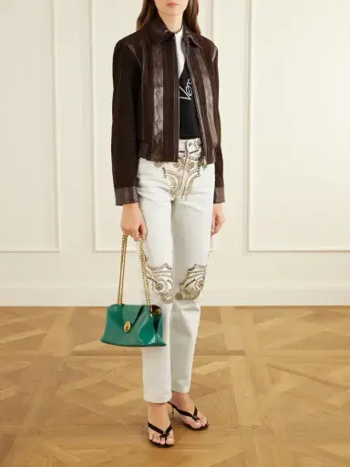 Versace Embellished Straight-leg Jeans | Thumbnail 2 Versace Embellished Straight-leg Jeans | Thumbnail 2