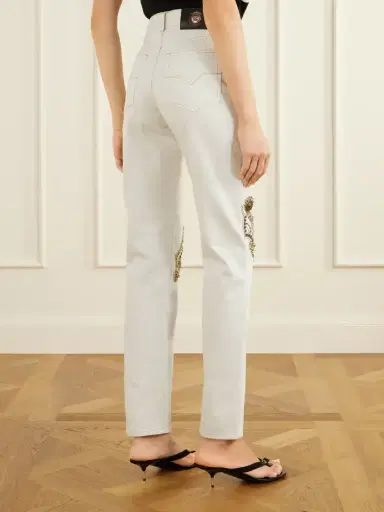 Versace Embellished Straight-leg Jeans | Thumbnail 4 Versace Embellished Straight-leg Jeans | Thumbnail 4