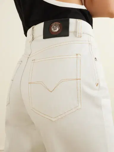 Versace Embellished Straight-leg Jeans | Thumbnail 6 Versace Embellished Straight-leg Jeans | Thumbnail 6