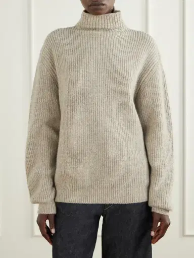 Lemaire Ribbed Alpaca And Yak-blend Sweater | Thumbnail 3 Lemaire Ribbed Alpaca And Yak-blend Sweater | Thumbnail 3