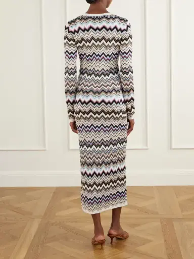 Missoni Striped Crochet-knit Midi Dress | Thumbnail 3 Missoni Striped Crochet-knit Midi Dress | Thumbnail 3