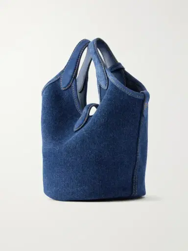 Polo Ralph Lauren Logo-embroidered Suede-trimmed Denim Tote | Thumbnail 4 Polo Ralph Lauren Logo-embroidered Suede-trimmed Denim Tote | Thumbnail 4