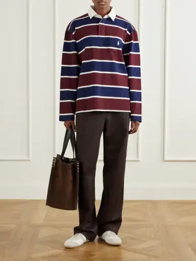 Polo Ralph Lauren Logo-embroidered Striped Cotton-corduroy Polo Shirt | Thumbnail 2 Polo Ralph Lauren Logo-embroidered Striped Cotton-corduroy Polo Shirt | Thumbnail 2