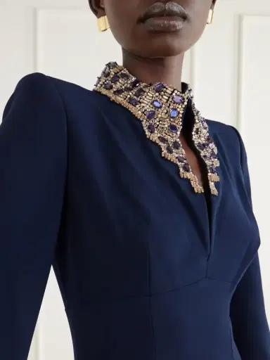 Jenny Packham Nyota Crystal-embellished Crepe Gown | Thumbnail 4 Jenny Packham Nyota Crystal-embellished Crepe Gown | Thumbnail 4