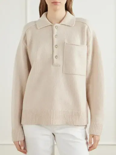 Citizens of Humanity Agatha Wool And Cashmere-blend Polo Sweater | Thumbnail 3 Citizens of Humanity Agatha Wool And Cashmere-blend Polo Sweater | Thumbnail 3