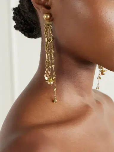 Dries Van Noten Embellished Gold-tone Earrings | Thumbnail 2 Dries Van Noten Embellished Gold-tone Earrings | Thumbnail 2