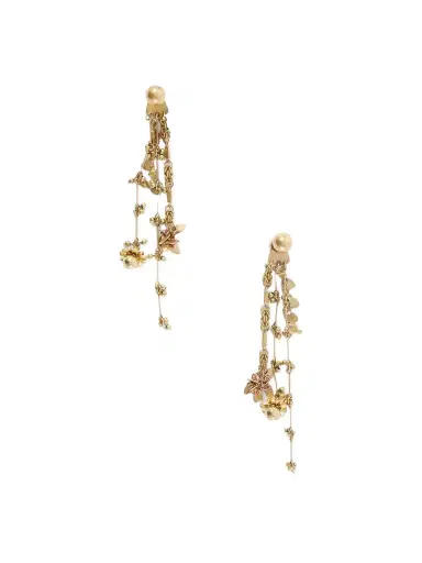 Dries Van Noten Embellished Gold-tone Earrings | Thumbnail 1 Dries Van Noten Embellished Gold-tone Earrings | Thumbnail 1