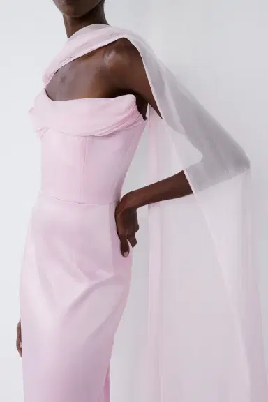Ilkyaz Ozel Julietta Off The Shoulder Dress | Thumbnail 2 Ilkyaz Ozel Julietta Off The Shoulder Dress | Thumbnail 2