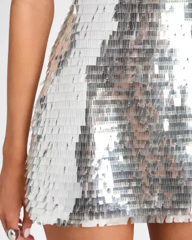 Retrofête Jawa Sequined Halter Mini Dress | Thumbnail 5 Retrofête Jawa Sequined Halter Mini Dress | Thumbnail 5