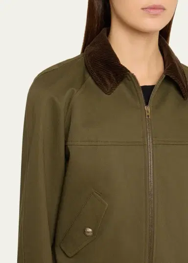 Nili Lotan Victor Contrast Collar Bomber Jacket | Thumbnail 5 Nili Lotan Victor Contrast Collar Bomber Jacket | Thumbnail 5