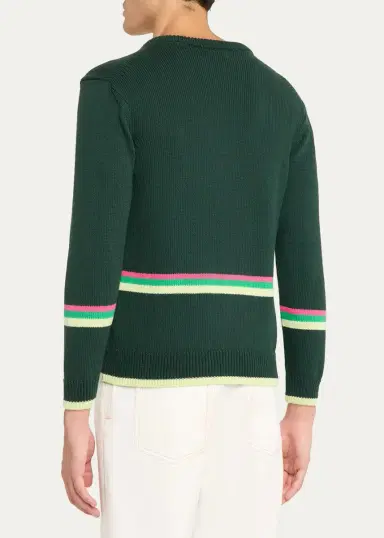 JW Anderson Men's Sheep Graphic Cotton Sweater | Thumbnail 3 JW Anderson Men's Sheep Graphic Cotton Sweater | Thumbnail 3