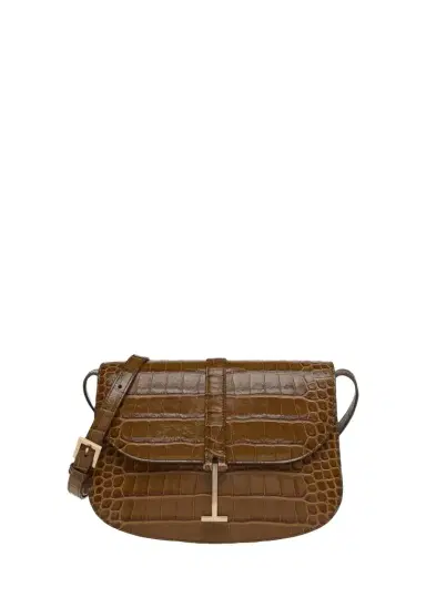 Tom Ford Kara Small Croc-Embossed Leather Crossbody Bag | Thumbnail 1 Tom Ford Kara Small Croc-Embossed Leather Crossbody Bag | Thumbnail 1