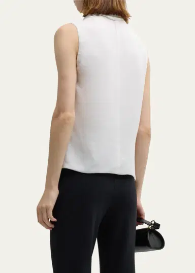 Giorgio Armani Silk Cross-Front Blouse | Thumbnail 3 Giorgio Armani Silk Cross-Front Blouse | Thumbnail 3