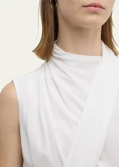 Giorgio Armani Silk Cross-Front Blouse | Thumbnail 5 Giorgio Armani Silk Cross-Front Blouse | Thumbnail 5
