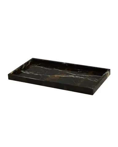Marble Crafter Myrtus Collection Black & Gold Marble Large Vanity Tray | Thumbnail 1 Marble Crafter Myrtus Collection Black & Gold Marble Large Vanity Tray | Thumbnail 1