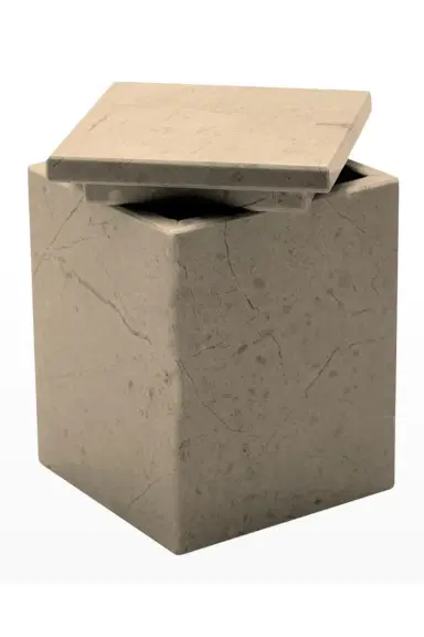 Marble Crafter Myrtus Polished Verona Beige Marble Square Canister | Thumbnail 5 Marble Crafter Myrtus Polished Verona Beige Marble Square Canister | Thumbnail 5