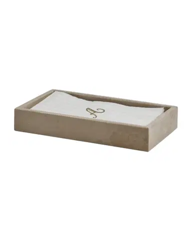 Marble Crafter Myrtus Polished Verona Beige Marble Guest Towel Tray | Thumbnail 2 Marble Crafter Myrtus Polished Verona Beige Marble Guest Towel Tray | Thumbnail 2