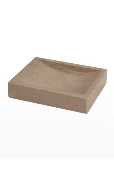 Marble Crafter Myrtus Rectangular Polished Verona Beige Marble Soap Dish | Thumbnail 2 Marble Crafter Myrtus Rectangular Polished Verona Beige Marble Soap Dish | Thumbnail 2