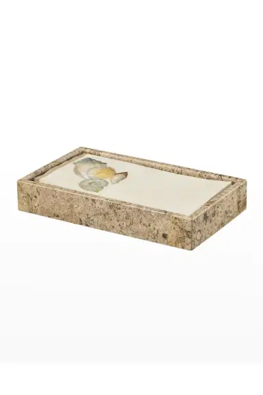 Marble Crafter Fossil Stone Polished Guest Towel Tray | Thumbnail 3 Marble Crafter Fossil Stone Polished Guest Towel Tray | Thumbnail 3