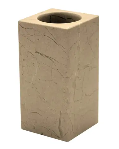 Marble Crafter Polished Square Verona Beige Marble Tumbler | Thumbnail 2 Marble Crafter Polished Square Verona Beige Marble Tumbler | Thumbnail 2