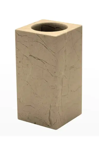 Marble Crafter Polished Square Verona Beige Marble Tumbler | Thumbnail 3 Marble Crafter Polished Square Verona Beige Marble Tumbler | Thumbnail 3