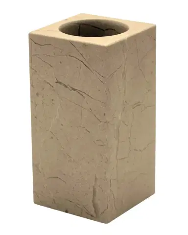 Marble Crafter Polished Square Verona Beige Marble Tumbler | Thumbnail 1 Marble Crafter Polished Square Verona Beige Marble Tumbler | Thumbnail 1