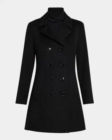 Sofia Cashmere Double-Breasted Cashmere Peacoat | Thumbnail 2 Sofia Cashmere Double-Breasted Cashmere Peacoat | Thumbnail 2