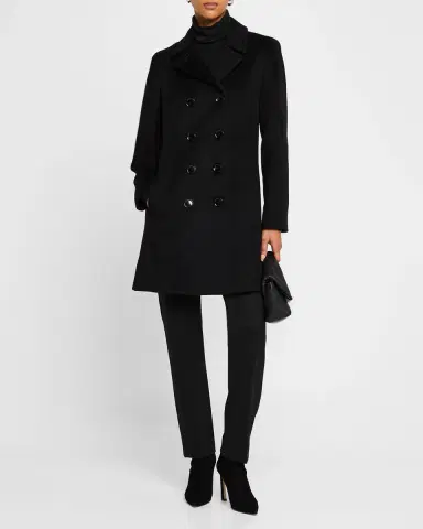Sofia Cashmere Double-Breasted Cashmere Peacoat | Thumbnail 4 Sofia Cashmere Double-Breasted Cashmere Peacoat | Thumbnail 4