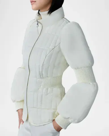 Mackage Felicia Puffer Jacket with Accentuated Sleeves | Thumbnail 5 Mackage Felicia Puffer Jacket with Accentuated Sleeves | Thumbnail 5