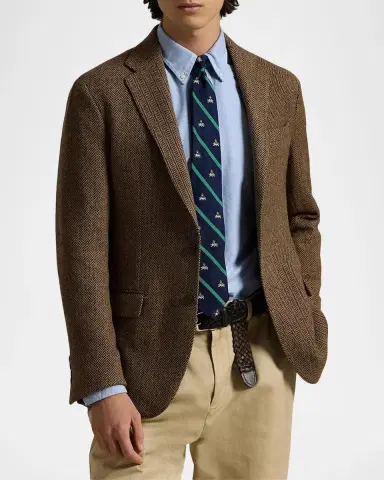 Polo Ralph Lauren Herringbone Wool-Blend Two-Button Sport Coat | Thumbnail 4 Polo Ralph Lauren Herringbone Wool-Blend Two-Button Sport Coat | Thumbnail 4
